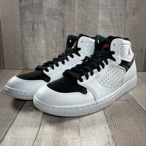 Jordan Access Men's Basketball Sneakers White Black Red Size 11.5 AR3762-101